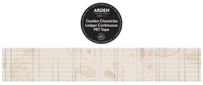 Arden Creative Studio PET Tape - Garden Chronicles Ledger Continuous (5cm x 5m)