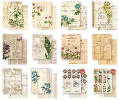 Arden Creative Studio 6”x8” Paper Pad - Vintage Makers Ledger Essentials (12 sheets)