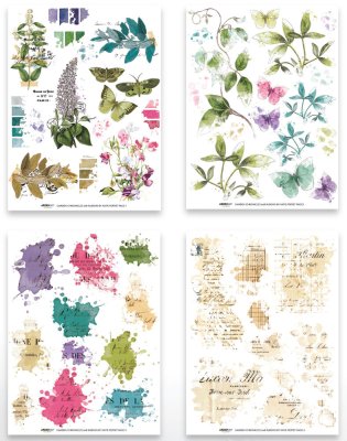 Arden Creative Studio 6”x8” Rub-On Transfer Set - Garden Chronicles (8 sheets)