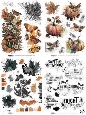 Arden Creative Studio 6”x8” Rub-On Transfer Set - Wicked Woods