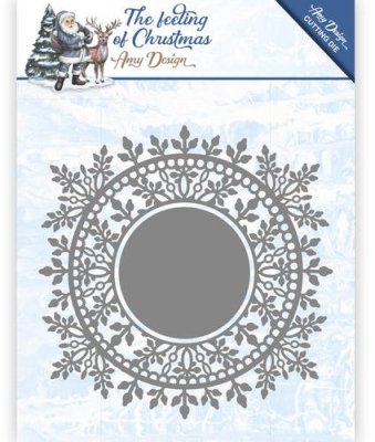 Amy Design Dies - The Feeling of Christmas Ice crystal circle
