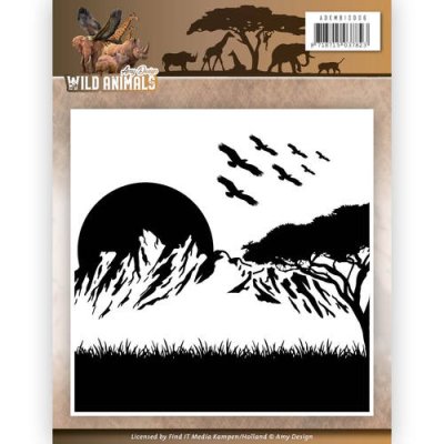 Amy Design Embossing Folder - Wild Animals