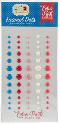 Echo Park Alice In Wonderland Adhesive Enamel Dots (60 pack)