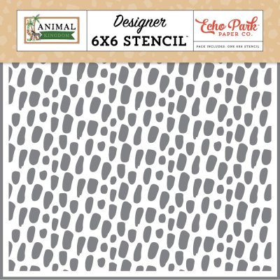 Echo Park Stencil 6"x6" - Safari Skin