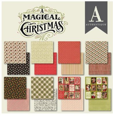 Authentique Double-Sided 6"x6" Cardstock Pad - A Magical Christmas (24 sheets)