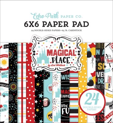 Echo Park 6"x6" Double-Sided Paper Pad - A Magical Place (24 sheets)