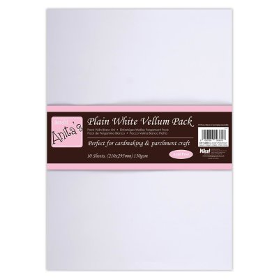 Anitas A4 Parchment Vellum Pack - Plain White 150gsm (10 sheets)