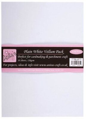 Anitas A4 Parchment Vellum Pack - Plain White 120gsm (10 sheets)