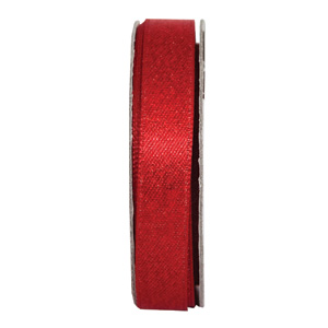 Anitas Glitter Satin Ribbon - Radiant Red (3m)