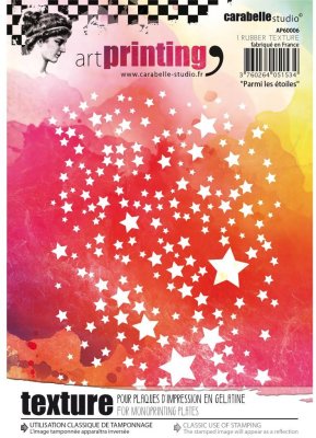 Carabelle Studio Art Printing A6 Rubber Texture Plate - Among The Stars
