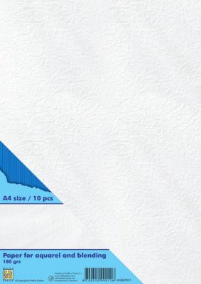 Nellies Choice A4 Paper For Blending & Aquarel Technique - White 180 Gram (10 Sheets)