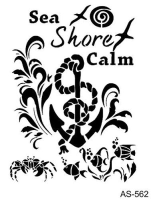 Cadence 21x29cm Mask Stencil - Sea Anchor Ornament
