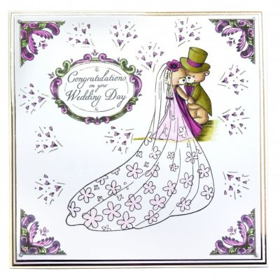 Wild Rose Studio A5 Clear Stamp Set - Romantic