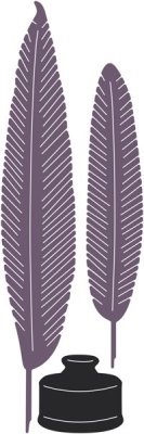 Cheery Lynn Designs Dies - Quills & Ink Pot