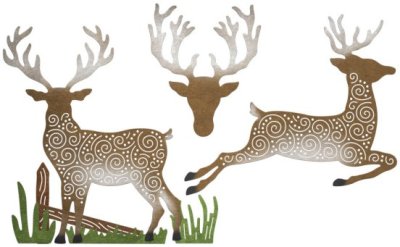 Cheery Lynn Dies - Fancy Reindeer (7 dies)