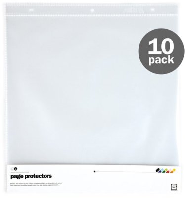 BasicGrey 12”x12” Archival Quality Page Protectors (10 pack)