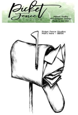 Picket Fence Studios 2"x3" Stamp Set - Mail's Here