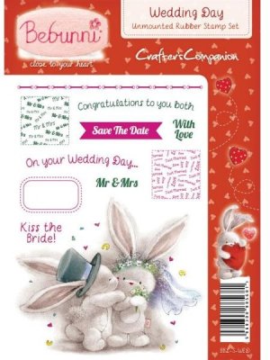Bebunni Baby Unmounted Rubber Stamp - Wedding Day by Crafters Companion