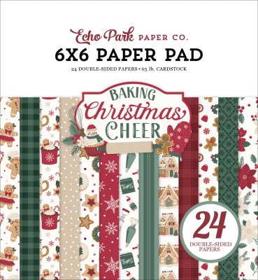 Echo Park 6”x6” Paper Pad - Baking Christmas Cheer (24 sheets)
