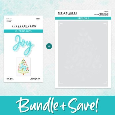 Spellbinders Stencil & Die Bundle - Joy Tree The Layered Christmas Stencils