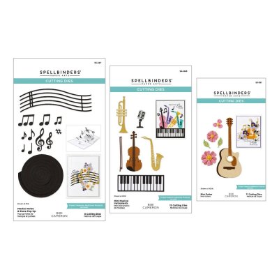 Spellbinders Dies Bundle - Musical Notes Collection Small Instruments
