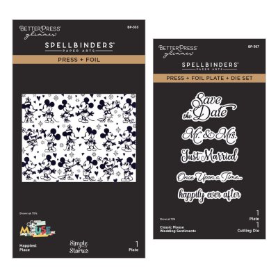 Spellbinders BetterPress Bundle - Classic Mouse Wedding by Simple Stories