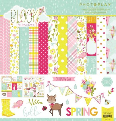 Photo Play 12”x12” Paper Collection Pack - Bloom (13 sheets)