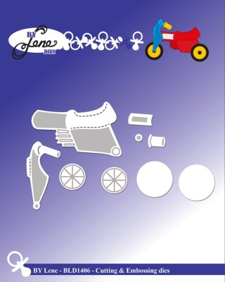 By Lene Cutting & Embossing Dies - Kids Scooter