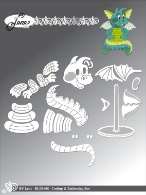 By Lene Cutting & Embossing Dies - Dragon
