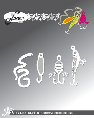By Lene Fishing Hooks Cutting & Embossing Dies