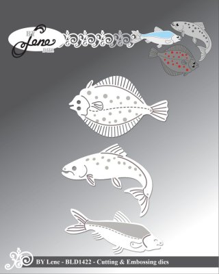 By Lene Cutting & Embossing Dies - Fish