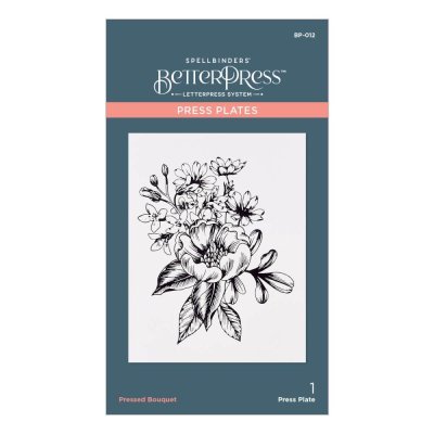 Spellbinders BetterPress Letterpress System Press Plates - Pressed Bouquet