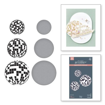 Spellbinders BetterPress Letterpress System Press Plates & Die Set - Disco Impressions