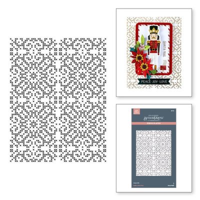 Spellbinders Press Plate - Merry Moments Petite Criss Cross