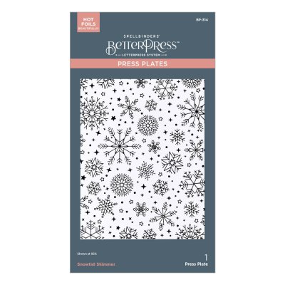 Spellbinder Betterpress Plate - Wonderland Snowfall Shimmer (BP-314)