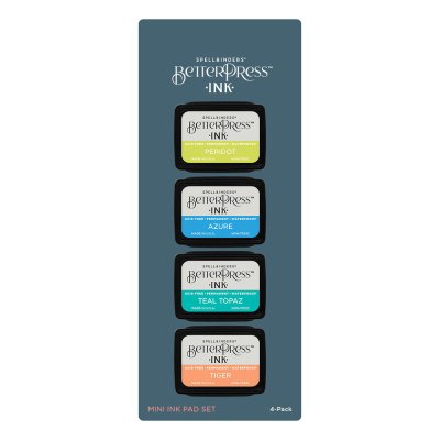 Spellbinders BetterPress Letterpress Mini Ink Pad Set - Tropical (4 pack)