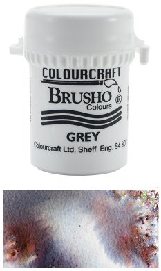 Brusho Crystal Colour - Grey