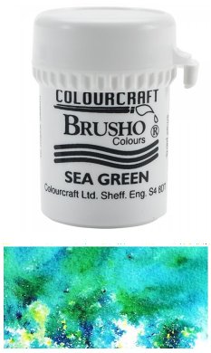 Brusho Crystal Colour - Sea Green