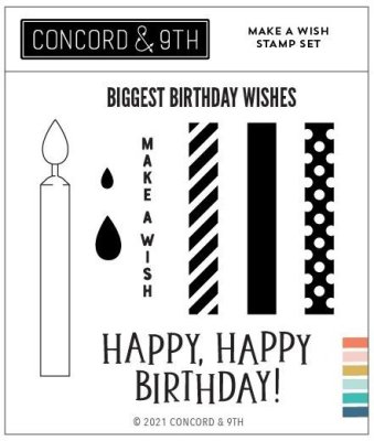 Concord & 9th Clear Stamps 4"x4" - Make A Wish