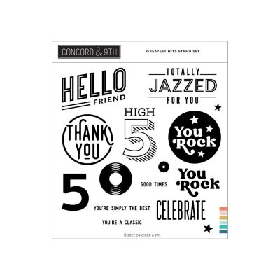 Concord & 9th Clear Stamps 6"x6" - Greatest Hits