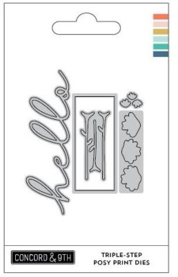 Concord & 9th Dies - Triple-Step Posy Print