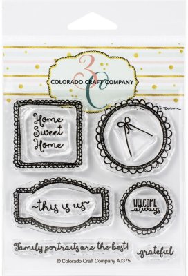 Colorado Craft Company 4"x4" Clear Stamps - This Is Us Frames-By Anita Jeram