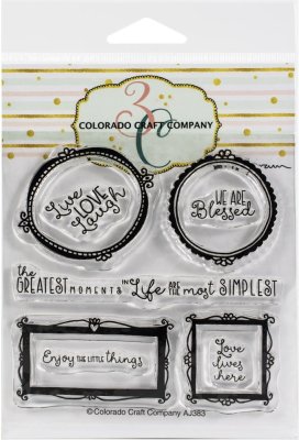 Colorado Craft Company 4"x4" Clear Stamps - Wall Words-By Anita Jeram