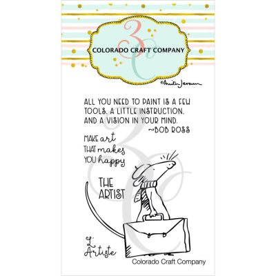 Colorado Craft Company 2"x3" Clear Stamp Set - The Artist Mini-By Anita Jeram