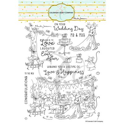 Colorado Craft Company 6"x8" Clear Stamps - Happily Ever After by Anita Jeram
