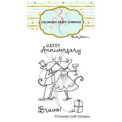 Colorado Craft Company 2"x3" Clear Stamps - Anniversary Mini by Anita Jeram