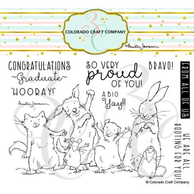 Colorado Craft Company 4"x6" Clear Stamps - Proud Of You by Anita Jeram