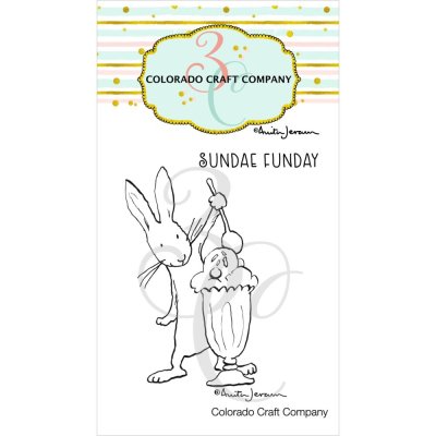 Colorado Craft Company 2"x3" Clear Stamp Set - Sundae Funday Mini-By Anita Jeram