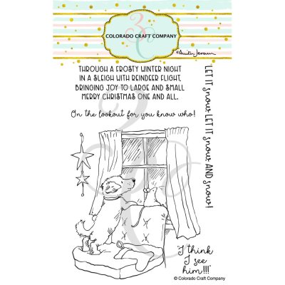 Colorado Craft Company 4"x6" Clear Stamp Set - On The Lookout-By Anita Jeram