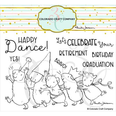 Colorado Craft Company 4"x6" Clear Stamps - Conga Line